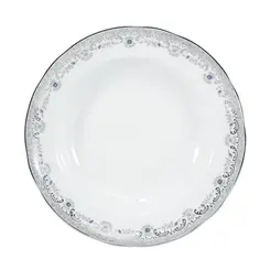 Prato Fundo 23cm Porcelana Schmidt - Dec. Saint Germain Izabel 2339