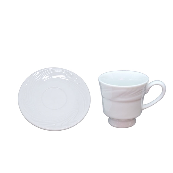 Xicara Café Pé Pires 60ml Porcelana Schmidt Mod Waves 100