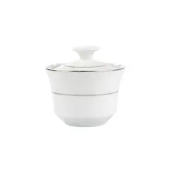Açucareiro Porcelana Schmidt - Dec. Renda Branca 0163
