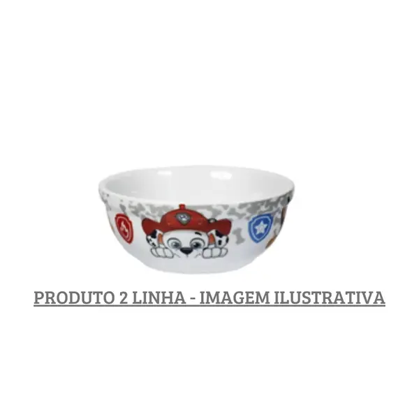 Bowl Porcelana Schmidt - Dec Patrulha Canina E617 2ª LINHA