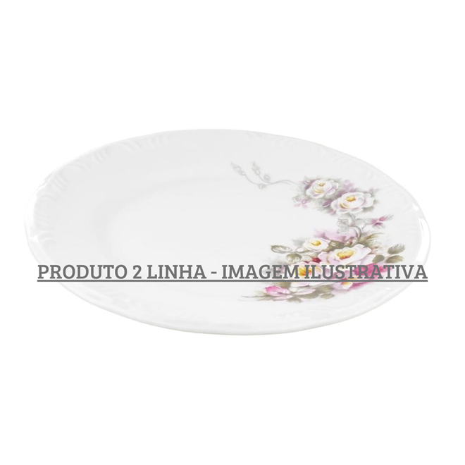 Prato Raso Cm Porcelana Schmidt Dec Eterna Linha Schmidt