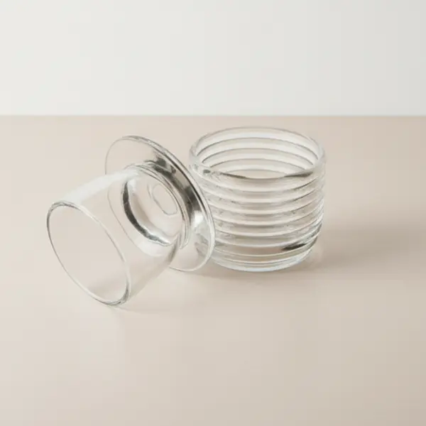 Manteigueira Francesa de Vidro Colmeia 9.5cm - Lyor