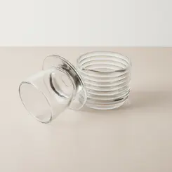 Manteigueira Francesa de Vidro Colmeia 9.5cm - Lyor