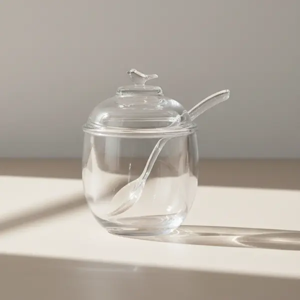 Açucareiro com Colher e Tampa Bird 150ml Cristal Ecológico