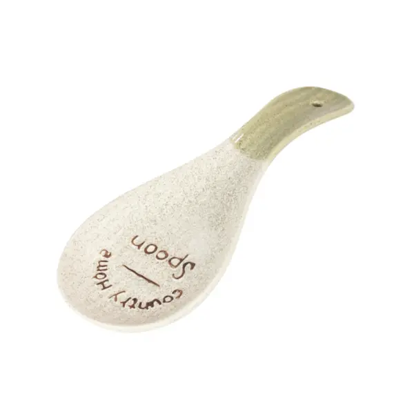 Descanso para Colher De Ceramica 23x8cm - Ponto da Porcelana