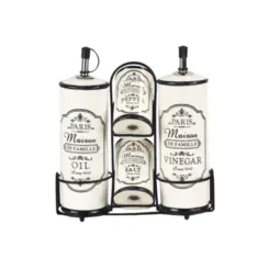 Galheteiro 4 Peças Ceramica - Ponto da Porcelana