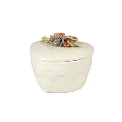 Porta Joias De Ceramica 5,7cm - Ponto da Porcelana