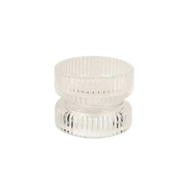 Porta Velas De Vidro 8x7cm - Ponto da Porcelana