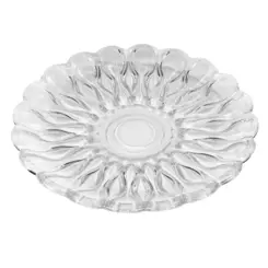 Centro De Mesa De Vidro 31x31x3cm - Ponto da Porcelana