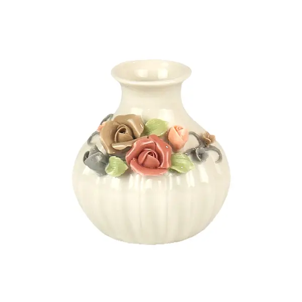 Vaso De Ceramica 9,5x8,5cm - Ponto da Porcelana