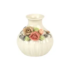 Vaso De Ceramica 9,5x8,5cm - Ponto da Porcelana