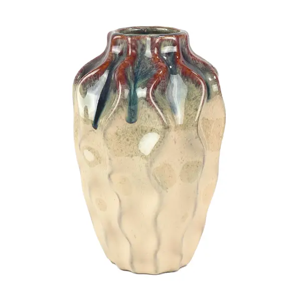 Vaso De Ceramica 18cm - Ponto da Porcelana