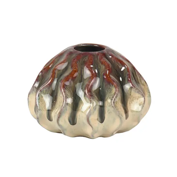 Vaso De Ceramica 17cm - Ponto da Porcelana