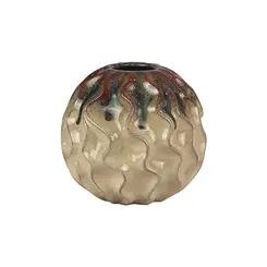 Vaso De Ceramica 17cm - Ponto da Porcelana