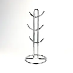 Suporte para Copos De Ferro 16x16x34cm - Ponto da Porcelana