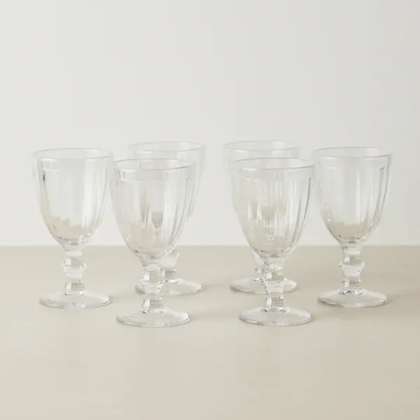 Conjunto 6 Taças De Vidro 8x16,2cm - Ponto da Porcelana