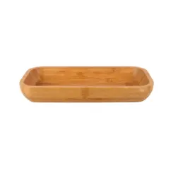 Tigela De Bambu Quadrada 25x13x3cm - Ponto da Porcelana