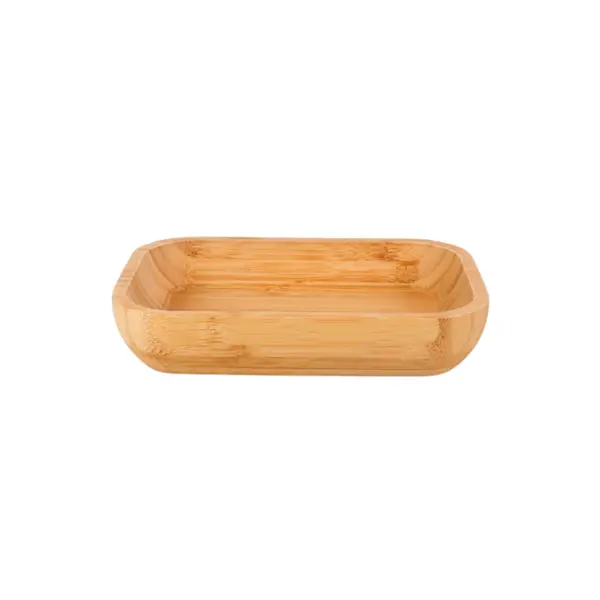 Tigela Retangular De Bambu 18x12x3cm - Ponto da Porcelana