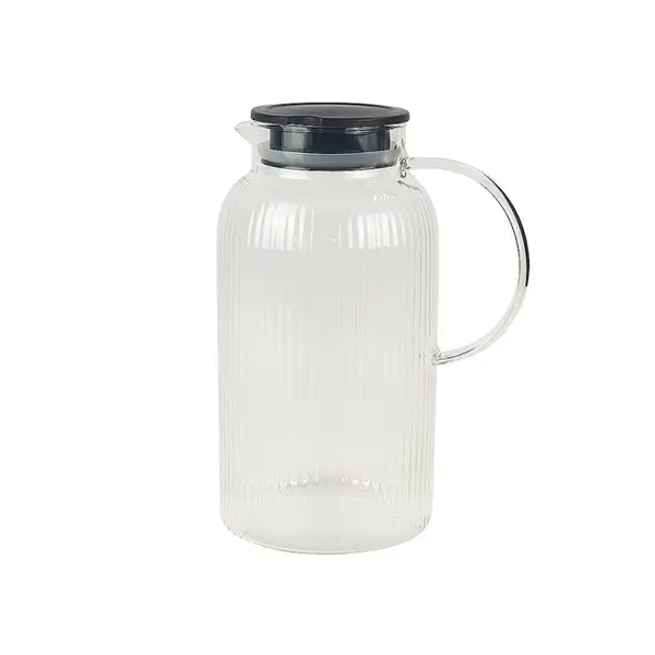 Garrafa De Vidro C/Tampa De Plastico 21x8cm - Ponto da Porcelana