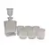Kit Garrafa + Copos para Whisky em Vidro 7 Peças - Ponto da Porcelana