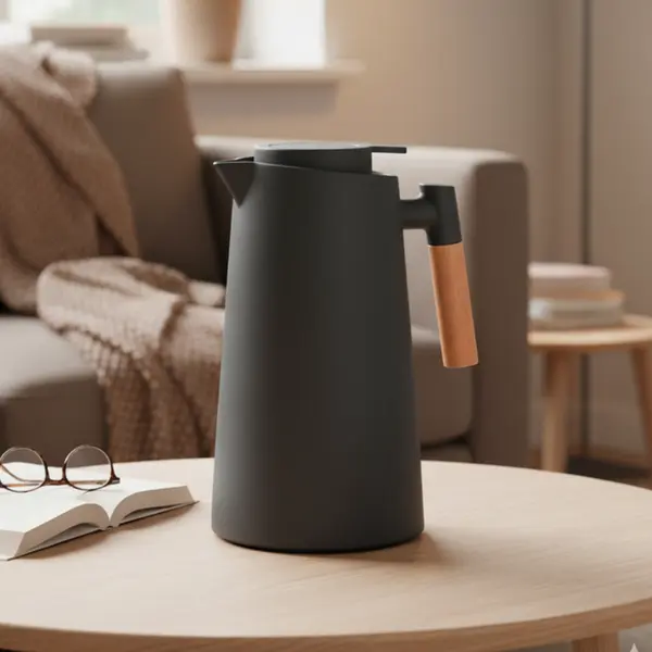 Garrafa Térmica 1L Cinza- Ponto da Porcelana