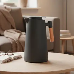 Garrafa Térmica 1L Cinza- Ponto da Porcelana