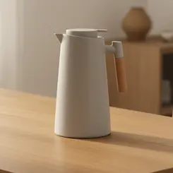 Garrafa Térmica 1L Bege Acinzentado - Ponto da Porcelana