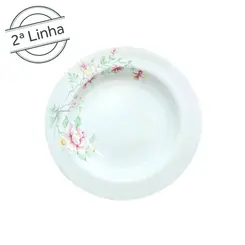 Prato Fundo 23cm Porcelana Schmidt - Dec. R015 2ª LINHA