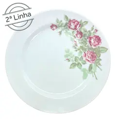Prato Raso 26cm Porcelana Schmidt - Dec. R017 2ª LINHA