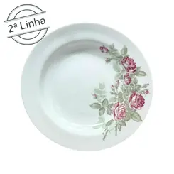 Prato Fundo 23cm Porcelana Schmidt - Dec. R017 2ª LINHA