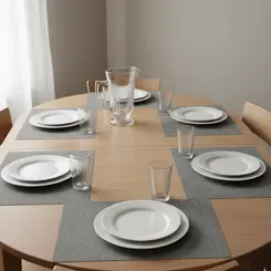 Kit 4 - Mesa Posta Luiza 13 Peças