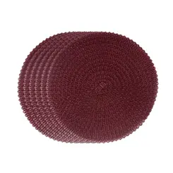 Kit 6 Americanos 38Cm Marsala - Ponto da Porcelana