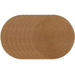 Kit 8 Americanos 38cm Marrom - Ponto da Porcelana