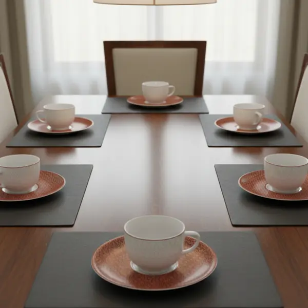 Kit 6 Xicaras de Chá com Pires 200 ml Schmidt - Dec. Jericoacoara