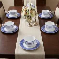 Kit 6 Xicaras de Café  com Pires 100ml Schmidt - Dec. Paula