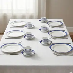 Kit Mesa Posta 24 Peças Chá - Dec. Paula