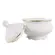 Açucareiro Porcelana Schmidt - Dec. Pomerode Filetado Ouro 0010