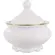 Açucareiro Porcelana Schmidt - Dec. Pomerode Filetado Ouro 0010