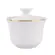 Açucareiro Porcelana Schmidt - Dec. Itamaraty Filetado Ouro 0010