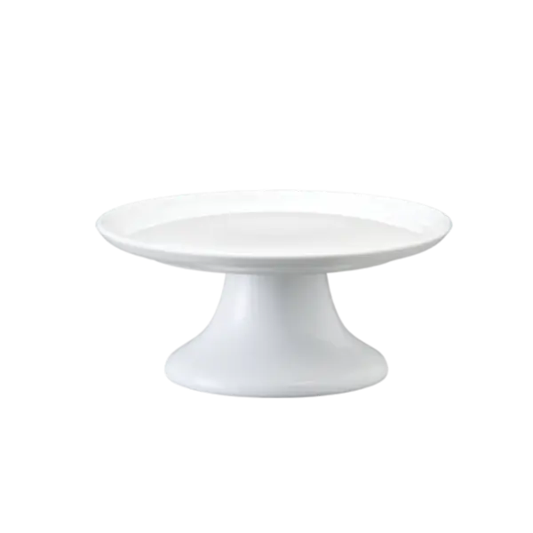 Prato Bolo Pequeno com Base Porcelana Schmidt - Mod. Couvert 214