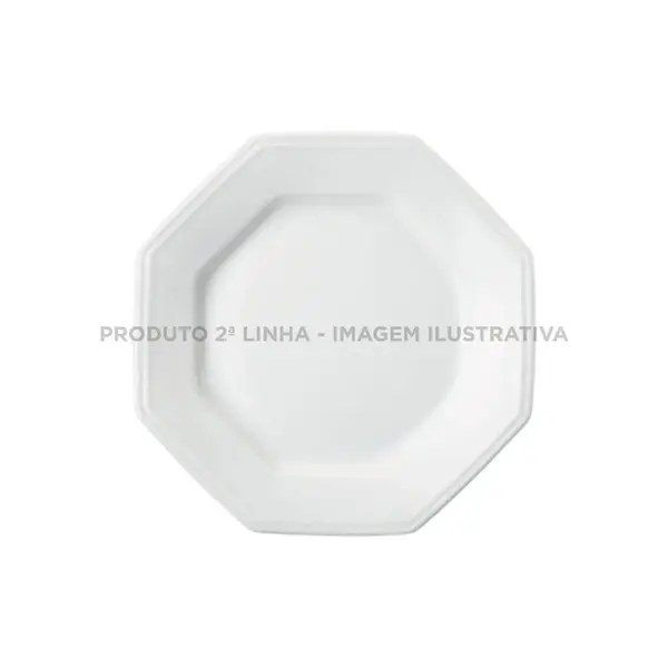 Prato Sobremesa Porcelana Schmidt - Mod. Prisma 077 2ª Linha