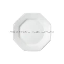 Prato Sobremesa Porcelana Schmidt - Mod. Prisma 077 2ª Linha