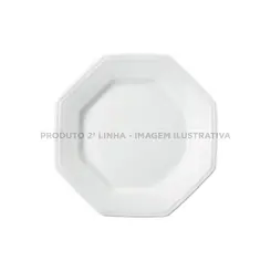 Prato Sobremesa Porcelana Schmidt - Mod. Prisma 077 2ª Linha