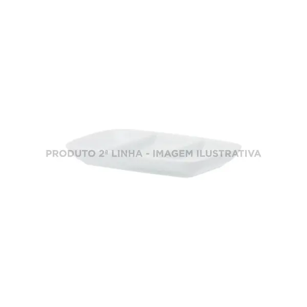 Travessa 3 Divisões Porcelana Schmidt - Mod. Divisionado 090 2ª Linha