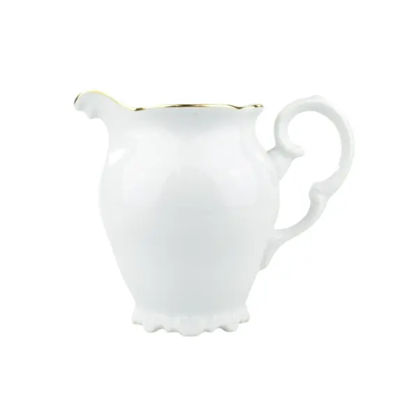 Leiteira Porcelana Schmidt - Dec. Filetado Ouro Pomerode 0010