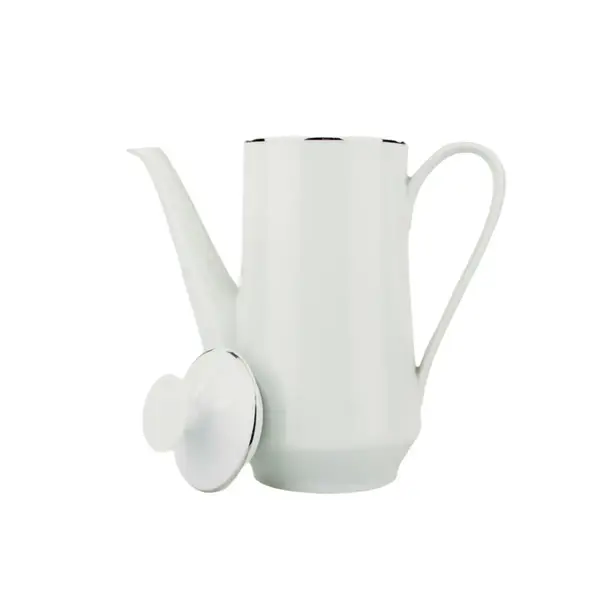 Cafeteira Porcelana Schmidt - Dec. Filetado Prata Itamaraty 0012