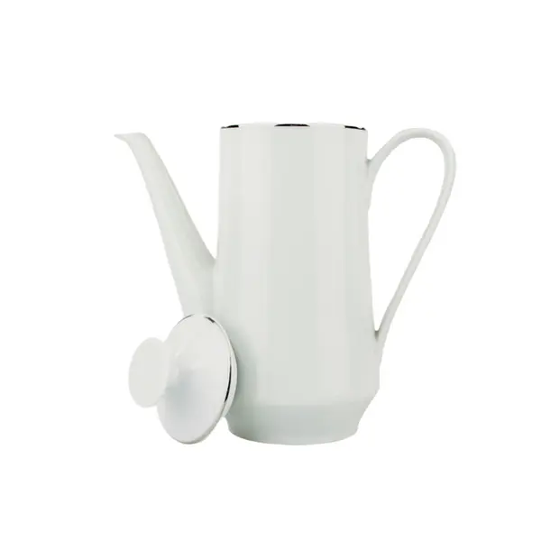 Cafeteira Porcelana Schmidt - Dec. Filetado Prata Itamaraty 0012