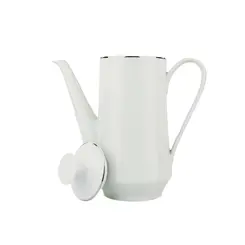 Cafeteira Porcelana Schmidt - Dec. Filetado Prata Itamaraty 0012