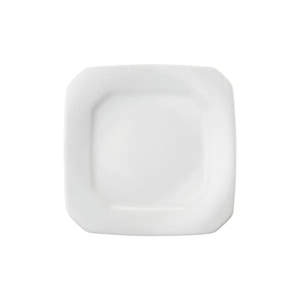 Prato para Sobremesa Quadrado 23 cm  Porcelana Schmidt - Mod. Tetra