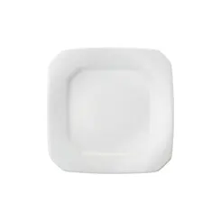 Prato para Sobremesa Quadrado 23 cm  Porcelana Schmidt - Mod. Tetra